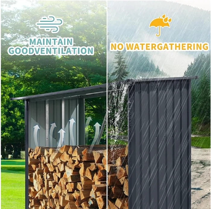 Outdoor Steel Firewood Rack2 Outdoor Steel Firewood Rack2