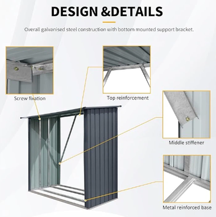 Outdoor Steel Firewood Rack4 Outdoor Steel Firewood Rack4
