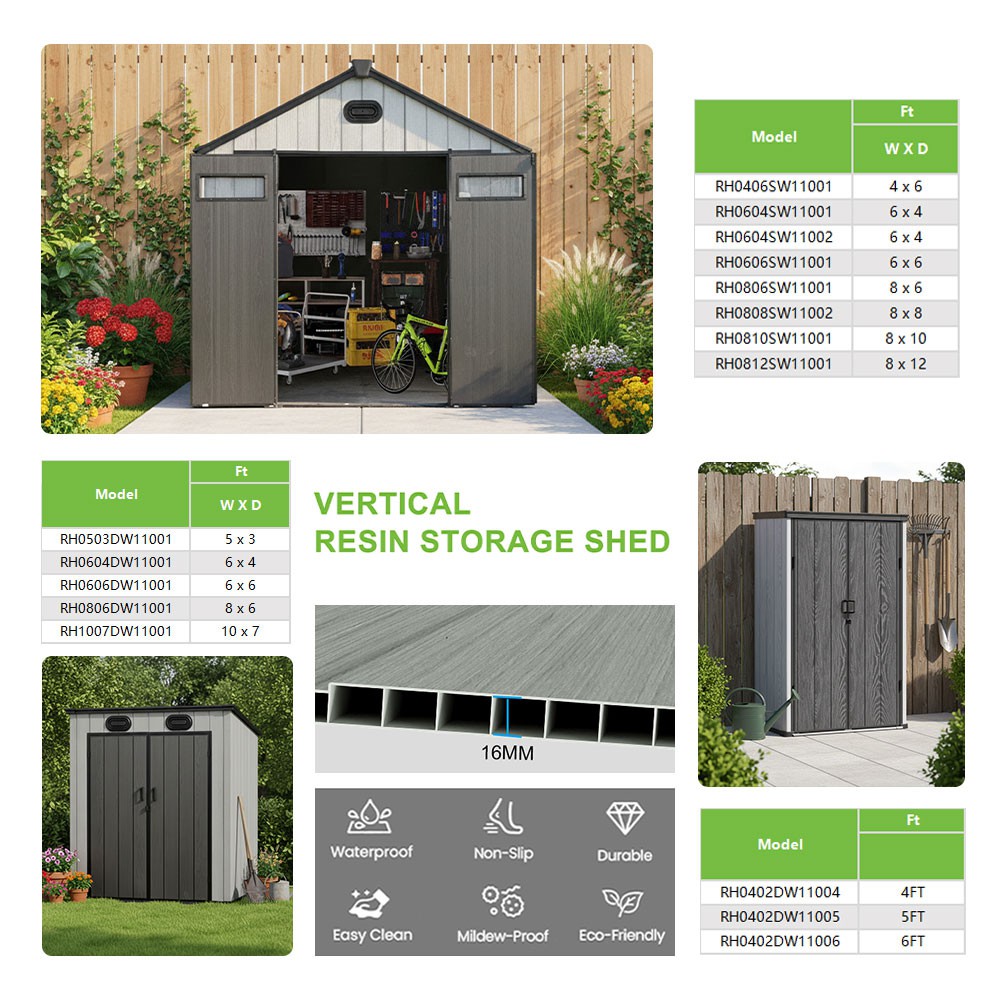 vertical resin storage shed vertical resin storage shed