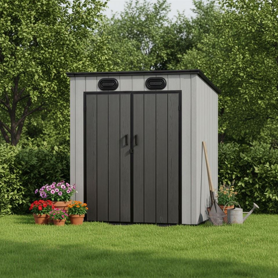 Resin Vertical Storage Shed