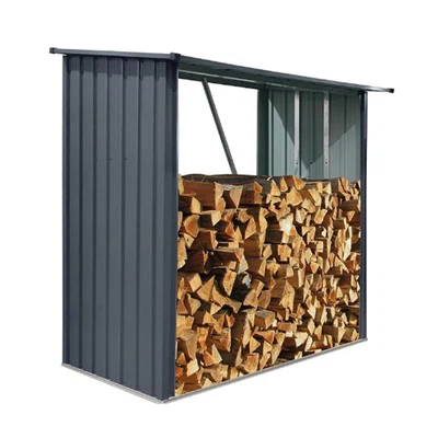 Outdoor Steel Firewood Rack