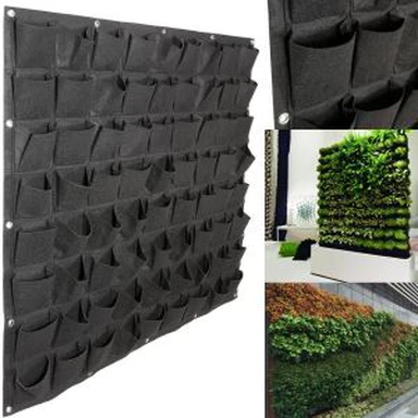 64Pocket Felt Indoor Vetical Wall Plant Pocket