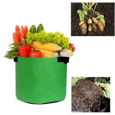 15 gallon Hydroponic Soft Fabric Side Planter Pot