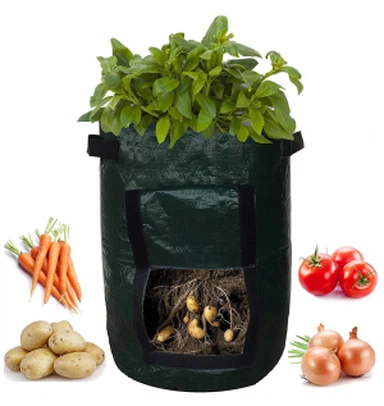 7 Gallon PE Potato Planter Growing Bags For Grow Vegetables